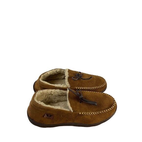 Dockers men’s brown slippers  xl 11/12 fur-lined - Picture 1 of 7